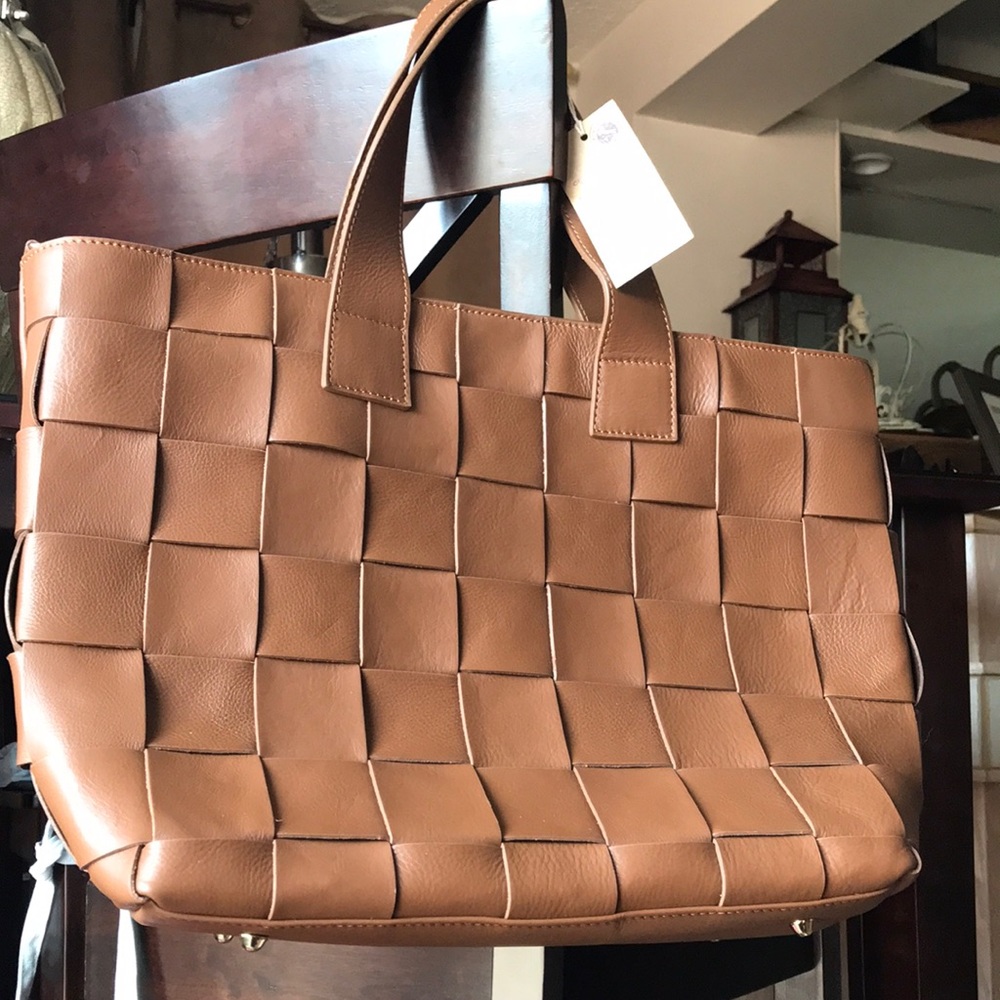 Italian leather computer bag/ carry all